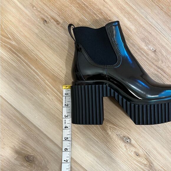 GIANNI BINI Black Platform Booties Size 6.5 - Picture 7 of 12